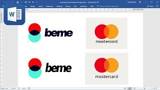 How To Create Mastercard And Beme Logos In Microsoft Word