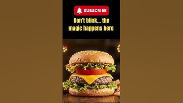 Juicy AI Burger Build 🤖🔥 | JSON Prompt Visual Creation #satisfying #relaxing#jsonprompt