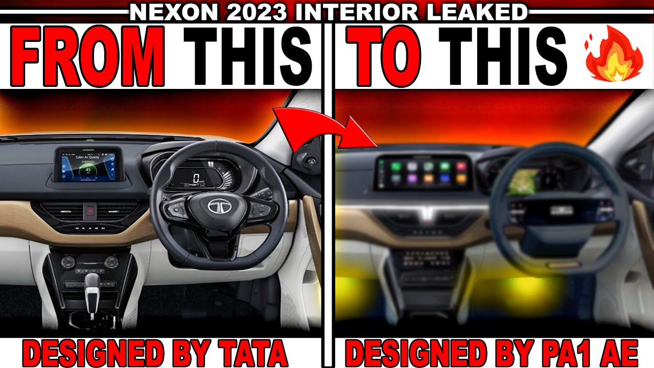 TATA Nexon Facelift Interiors 🔥 | TATA Nexon 2023 All Details 🔥 - YouTube