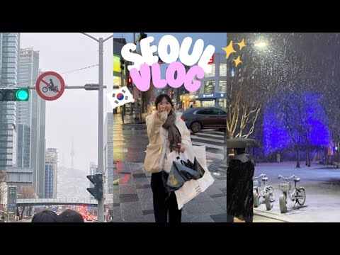 seoul vlog|拍貼機📷、韓式中華料理🇰🇷、韓服、雪❄️、炸雞🐔🍺、奉恩寺|BEMI베미