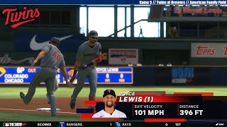 MLB THE SHOW 24 | Minnesota Twins at Milwaukee Brewers | Game 5