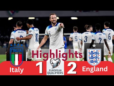 Harry Kane Record Breaker | Italy 1-2 England | Euro 2024 Qualifiers