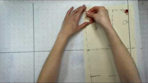 Truing and Patterning the Draped Skirt Sloper