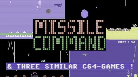 FOUR Missile Command inspired games on C64!