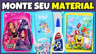 📒📝 MONTE SEU MATERIAL ESCOLAR 📚| Quiz Material Escolar #coalaquiz #materialescolar
