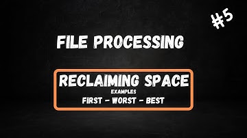 File Processing Using C# in Arabic - Lecture 4 & 5 Reclaiming Space Examples