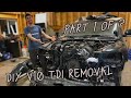 DIY V10 TDI engine removal. Part 1: Front clip removal