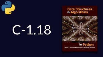Solution to Data Structures and Algorithms in Python C-1.18