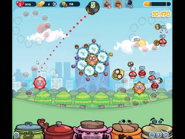 PAPAページ Papa Pear Saga Level 445 - YouTube