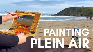 Plein Air Painting the California Coast in Spring | Plein air oil painting process