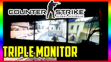CS:GO Triple Monitor Setup Gameplay
