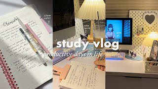 productive study vlog📓🌷notes taking, studying Japanese, new keeb, coffee making ft. Dustsilver