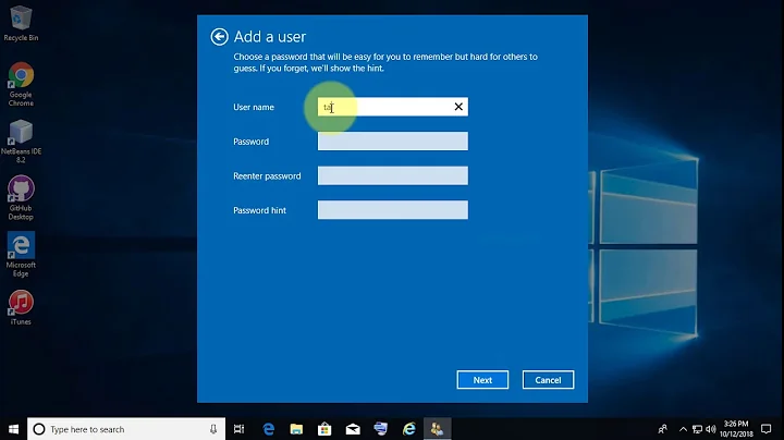 How to Fix "can not  Add New User Account" on Windows 10