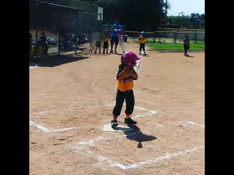 Oli's First Softball Game