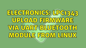 Electronics: lpc1343 upload firmware via UART bluetooth module from linux