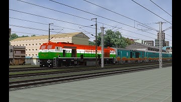 19668 Palace Queen Humsafar Express with Tricolour BGKT WDG4D 70767 in MSTS/Open Rails.