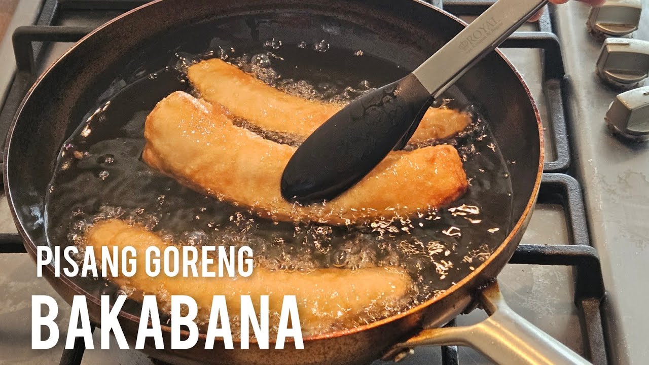 🇸🇷 Bakabana maken met pindasaus recept|Making plantains pisang goreng with peanut sauce|
