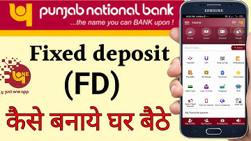 Punjab National Bank open fixed deposit | how to open FD in PNB one app