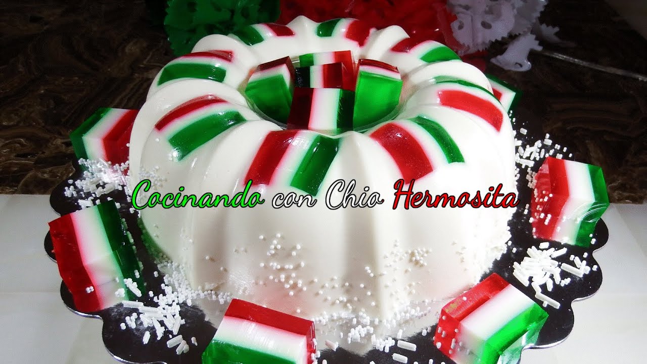 Gelatina de Banderitas Mexicanas para Fiestas Patrias?????? Gelatina  tricolor / noche mexicana - YouTube