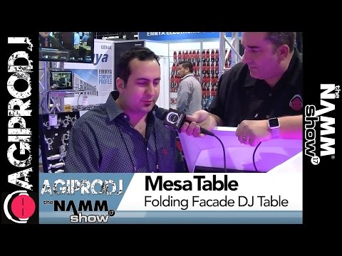 Mesa MK2 DJ Facade Table Station Includes White & Black Scrims and Padded  Carry Bag