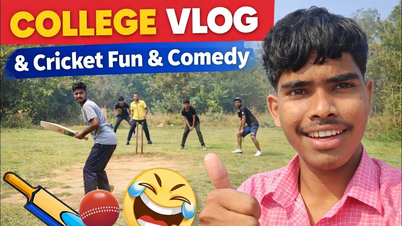 Hilarious Cricket Antics: A Day in the Life of College Vloggers! Comedy 🤣🤣🤣