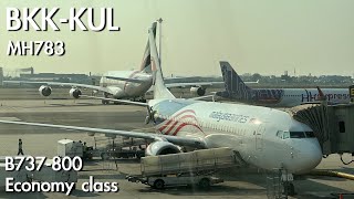 Malaysia Airlines MH783 B737-800 Bangkok Thailand (BKK) to Kuala Lumpur  (KUL) | Trip report