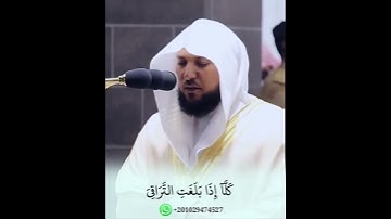 حالات واتس اب قرآن بصوت الشيخ ماهر المعيقلي كلا اذا بلغت التراقي _ سورة القيامة