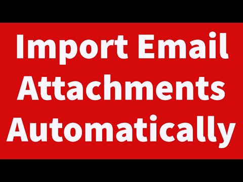 Import Email Attachments from Outlook into Excel Automatically