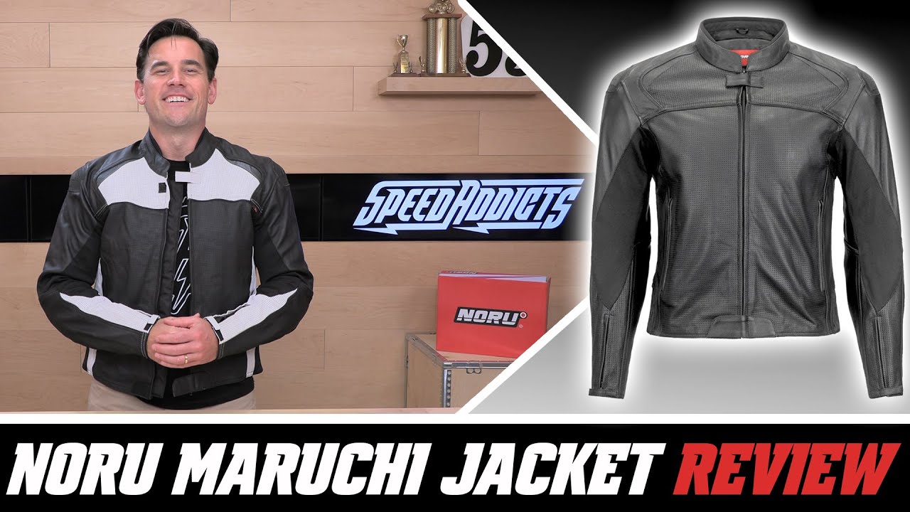 NORU Maruchi Perforated Leather Black Jacket - Speed Addicts