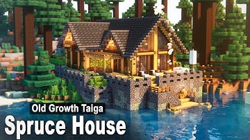 Minecraft: How to build a Spruce House | Easy Tutorial
