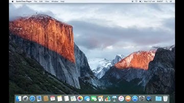 How to record your screen on macbook with quictime player.  Yosemite and El Capitan. (2015)