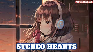 Video thumbnail of "Nightcore - Stereo Heart (Female Version) - lyrics"