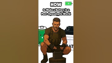 How to Make a Battery in a Post-Apocalyptic World (DIY) 🔋#science #shorts