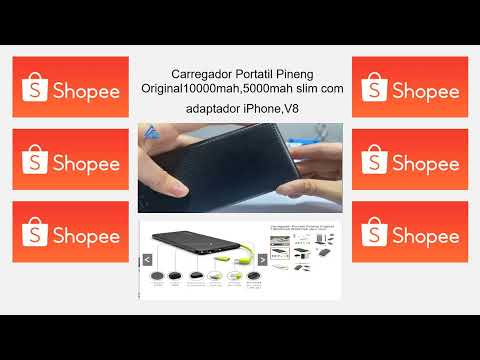 Carregador Portatil Pineng Original 10000mah,5000mah slim com adaptador iPhone,V8