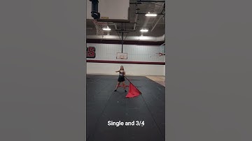 A Single and 3/4 || Color Guard Tosses [1]