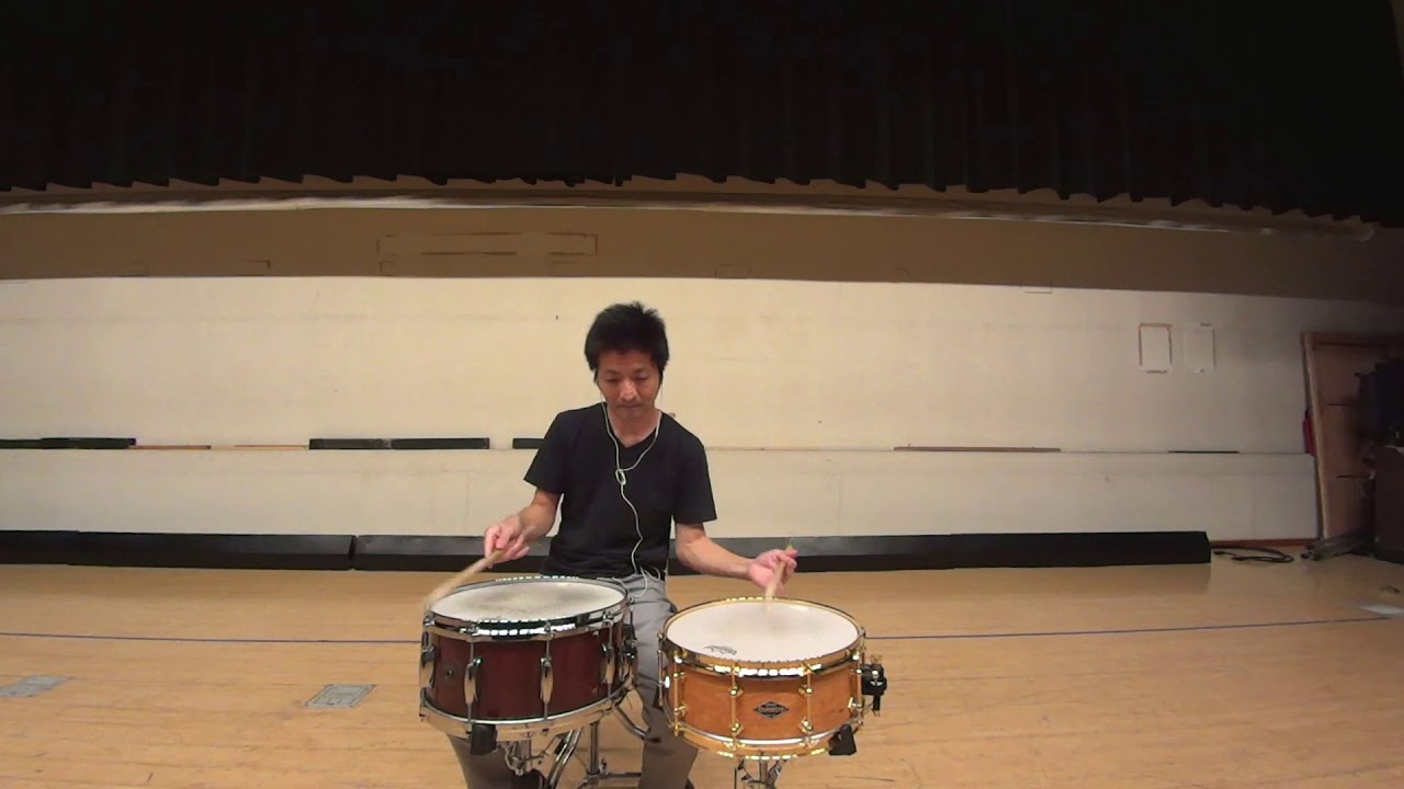 For two snare drum solo YouTube