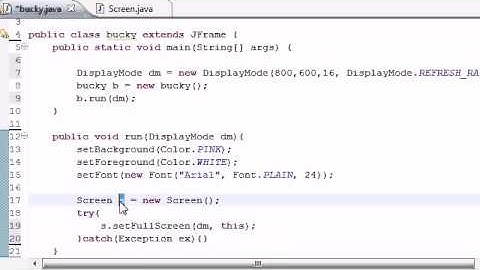Java Game Development   5   Creating a Full Screen Display