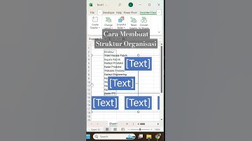 Cara Membuat Struktur Organisasi #excel #exceltips #exceltricks