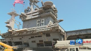 USS Dwight D. Eisenhower pulls into Naval Station Norfolk Sunday