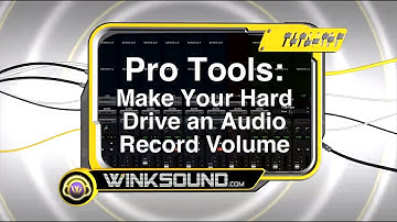 Pro Tools: Make Your Hard Drive an Audio Record Volume | WinkSound