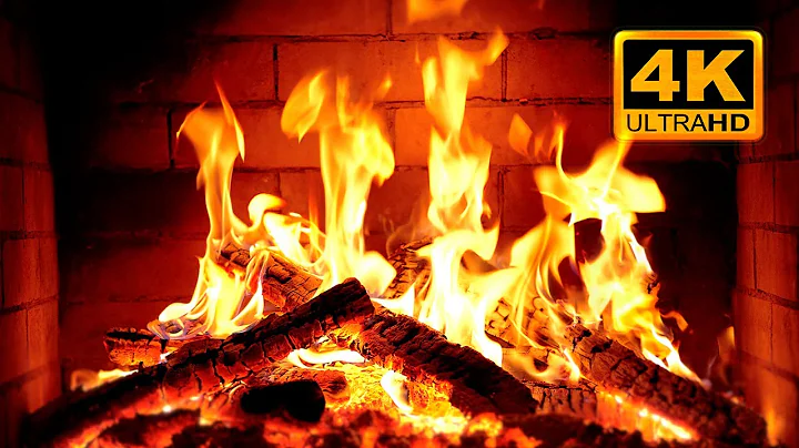 🔥 Fireplace 4K UHD! Fireplace with Crackling Fire Sounds. Fireplace Ambience