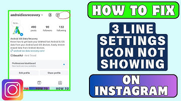 How to Fix Instagram 3 Line Settings Option Not Showing 2024 | Instagram Settings Icon Not Showing