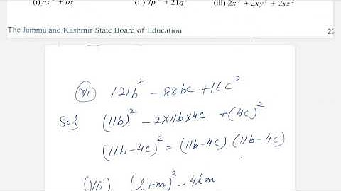 Factorisation for class 8th exercise 13.2 part 3