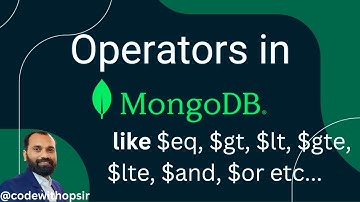 2. Mongodb Operators | find query with operators | $and,$or,$gt,$lt in Hindi