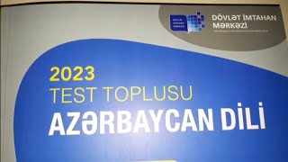 Azərbaycan Dili Yeni Test Toplusu 2023 Cavablar 1-Ci Hissə
