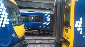 class 170 and class 158 coupling at Edinburgh Waverly #scotrail