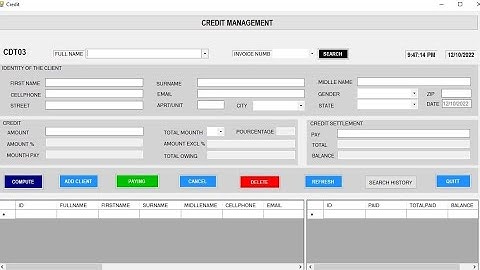 C# FULL PROJECT( CREDIT MANAGEMENT APPLICATION IN C# WITH SQL SERVER) WITH SOURCE CODE-PART 1