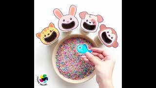 Feed the animals - Sensory game to increase children's curiosity