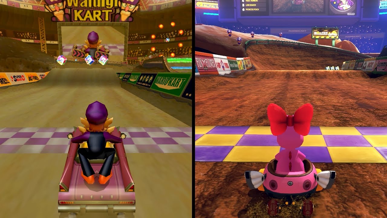 GCN Waluigi Stadium in Mario Kart (2003-2023)