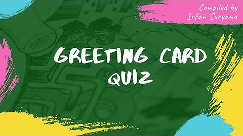Greeting Card Quiz | Latihan Soal Bahasa Inggris dengan Google Form ⬇️ #greetingcard #greetingcards